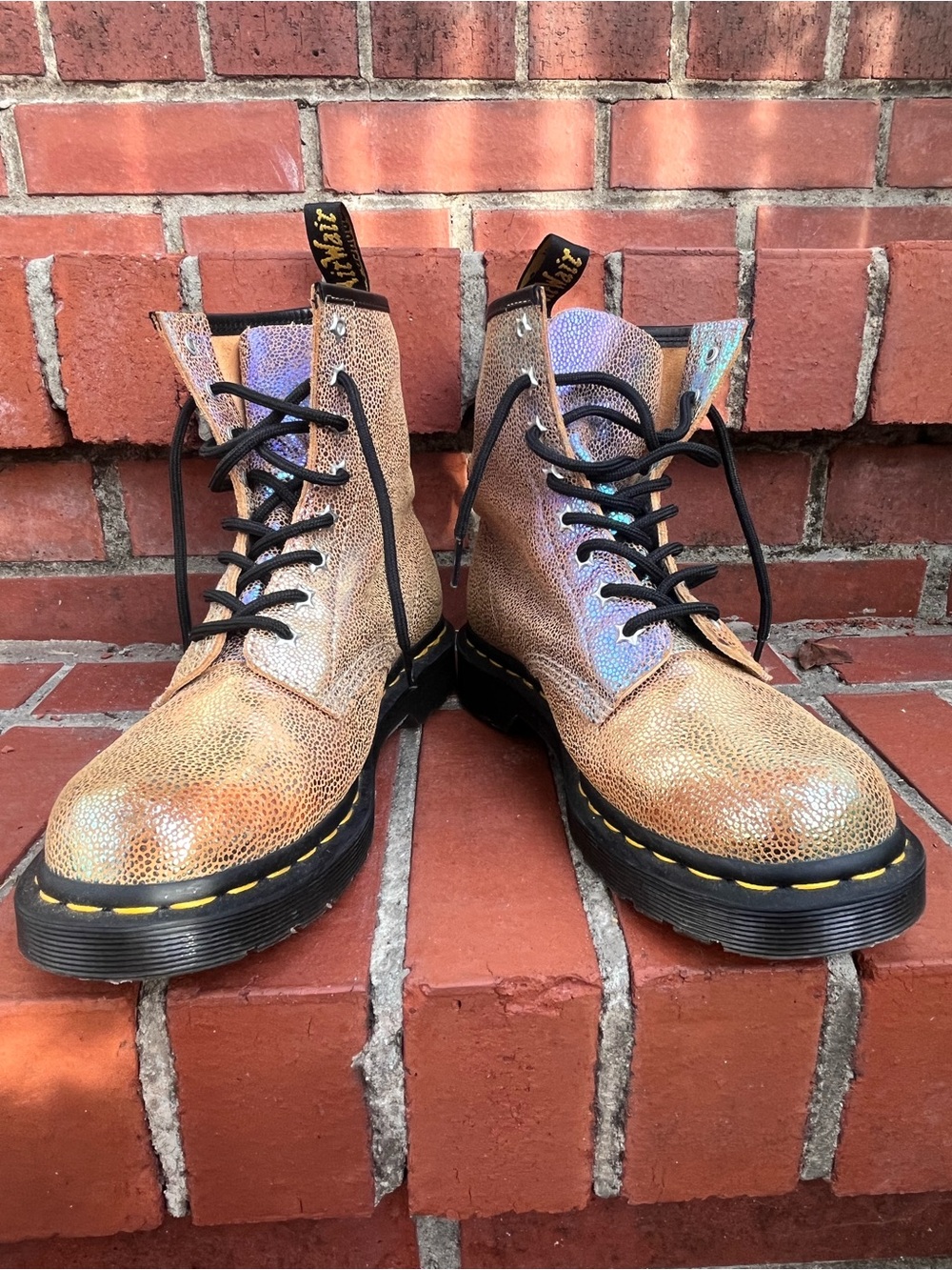Dr. Martens Size 38 (7 US) Iridescent Boots